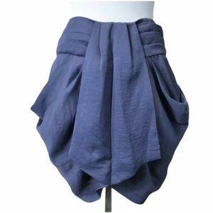 Blaque Label Gray Draped Zipper Mini Skirt ®